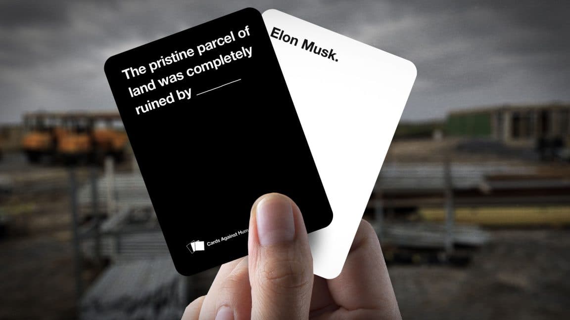 "Bro, Cards Against Humanity bodied SpaceX’s land! 🚀💀 Now Elon’s just a desert nomad 😂 #LawsuitVibes"