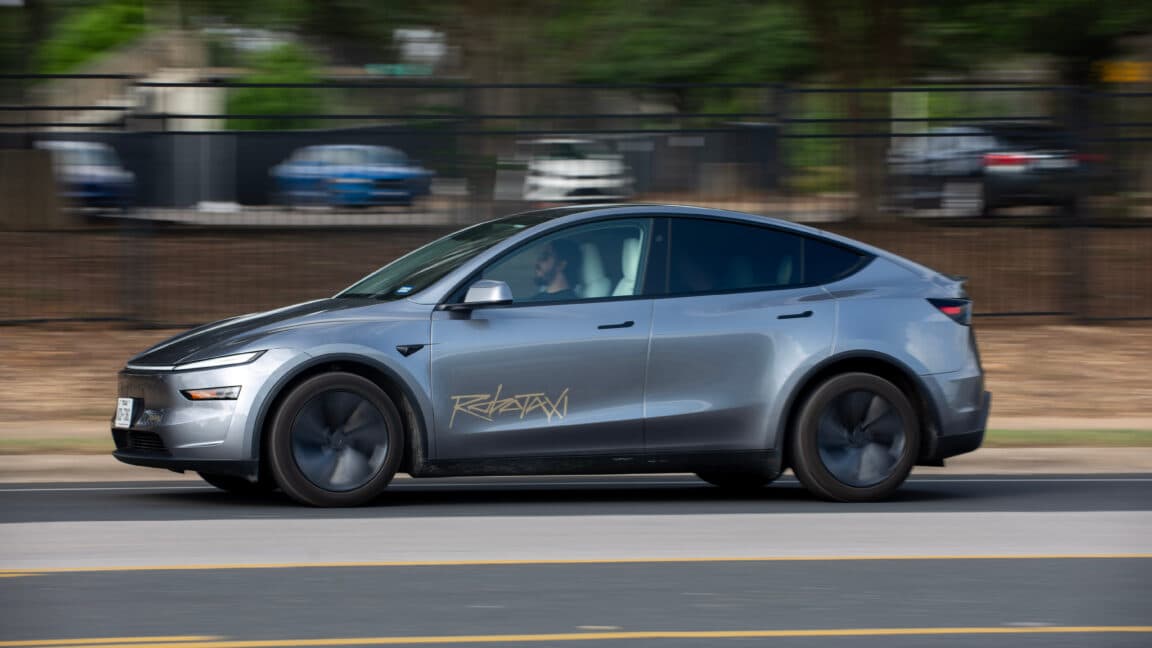 "Tesla drops robotaxis in Austin and suddenly we're all in a sci-fi movie. 🚖✨ No cap, the future is cringe! 🤖💀"