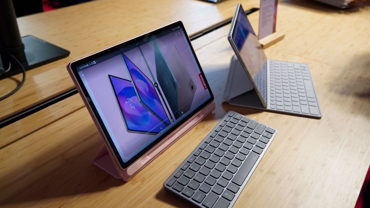 "Just vibed with Lenovo's Yoga Tab & Idea Tab Plus 🔥— for those who need more chill, less cringe. 💀📱"