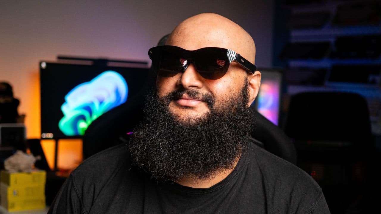 "RayNeo’s new XR glasses got 1 glow up, but it’s BRIGHTER than my future 💡🔮 #GameChanger #Vibing"