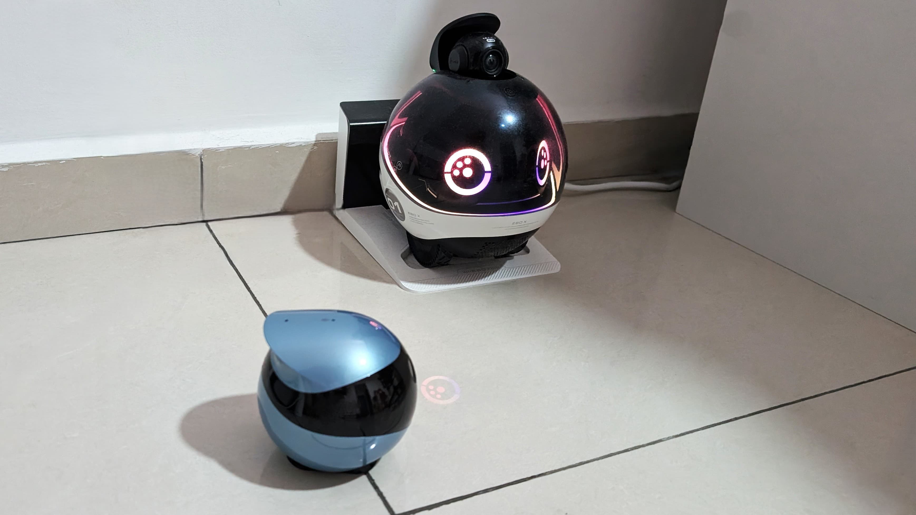 "Yo, this vibey robot with emoji eyes is on sale for Prime Day! 🥺💖 Cop before it’s gone! 🔥💀 #RobotGoals"