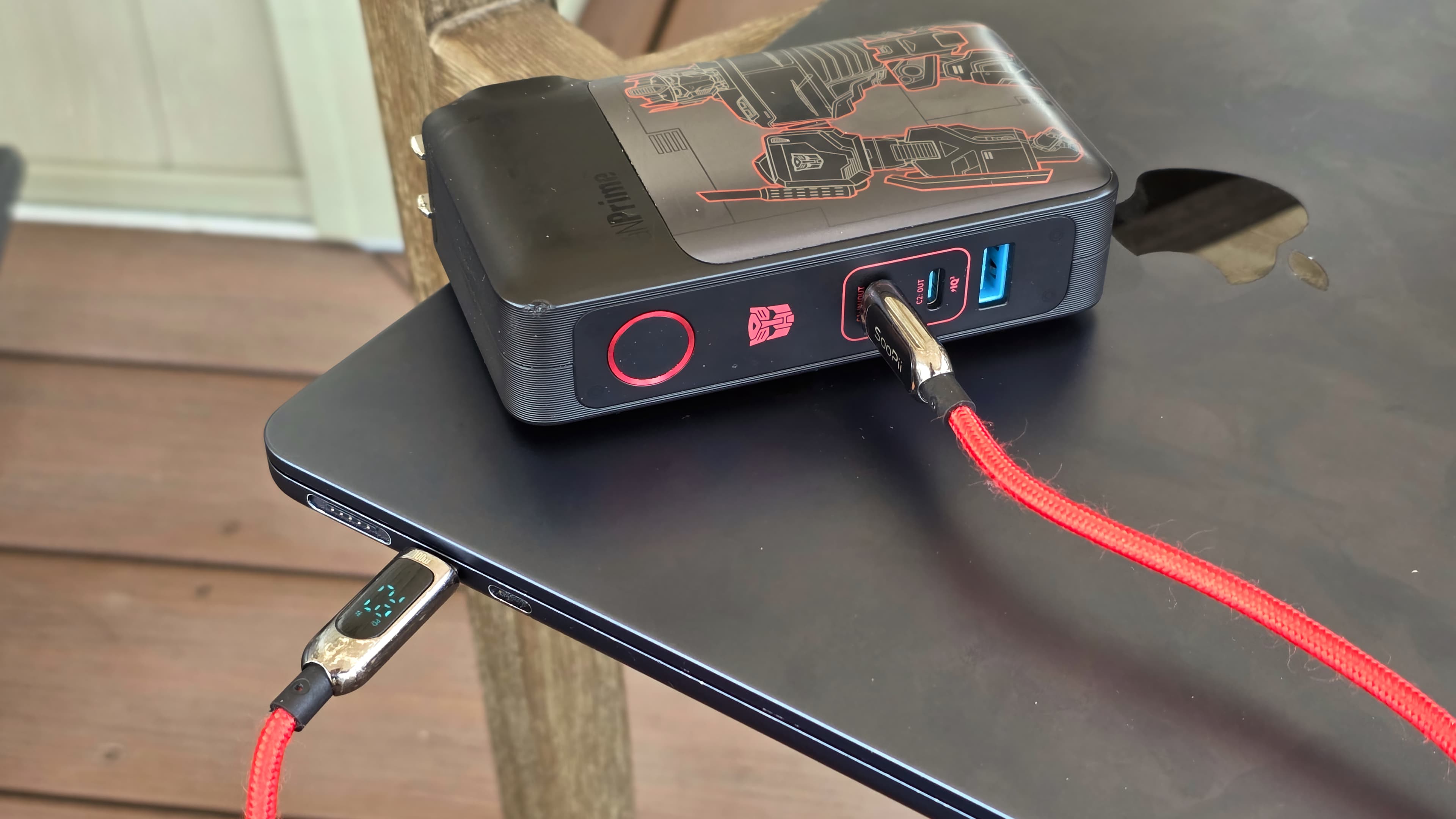 "USB-C cable with a screen? 🤯 Welcome to the future where even cables flex on you! 💀🔥 #CableGoals"