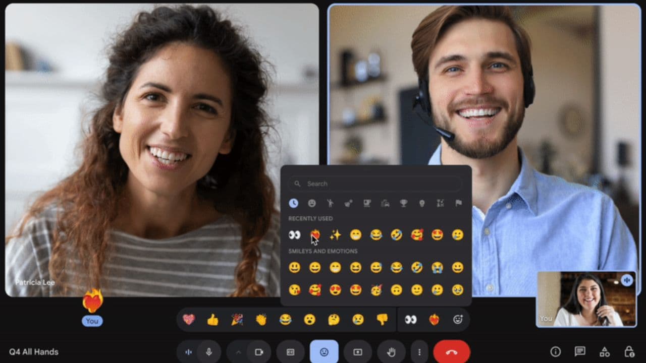 "Google Meet just dropped 4k emojis💥! Now your video calls can finally express the chaos! 😂🔥 #EmojiOverload"
