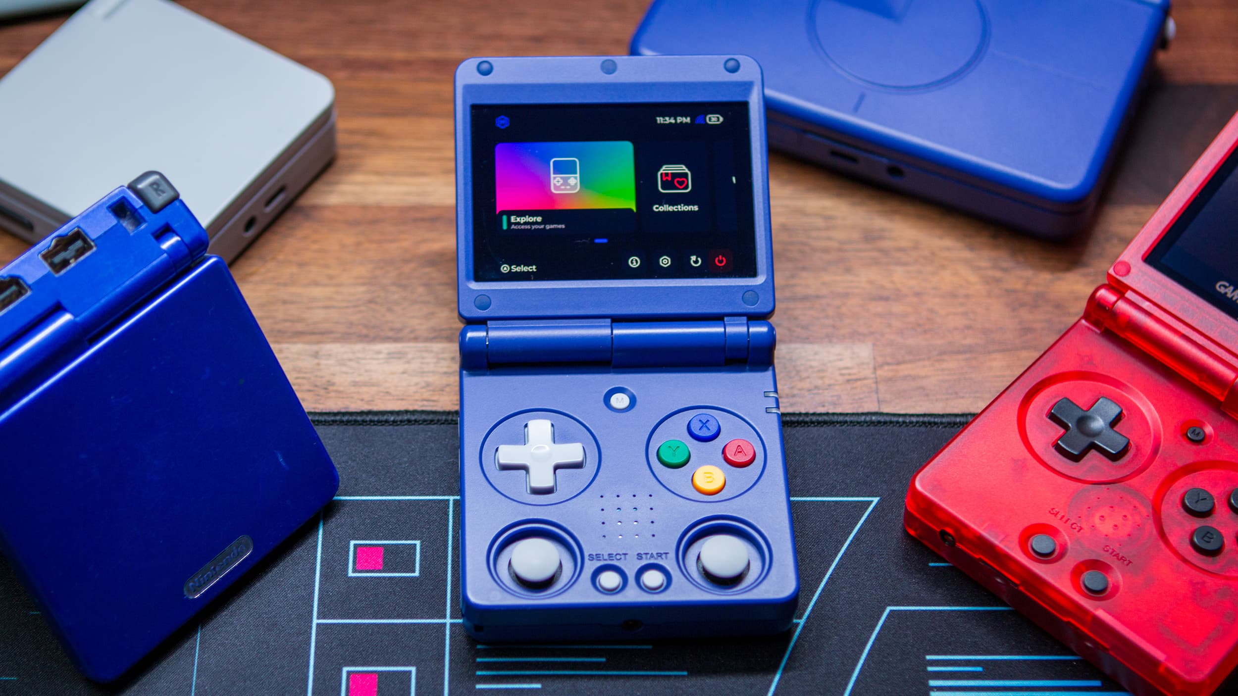 "Why I can’t stop simping for this clamshell handheld like it's 2003 🔥💀 #NostalgiaTrip #GameOn"