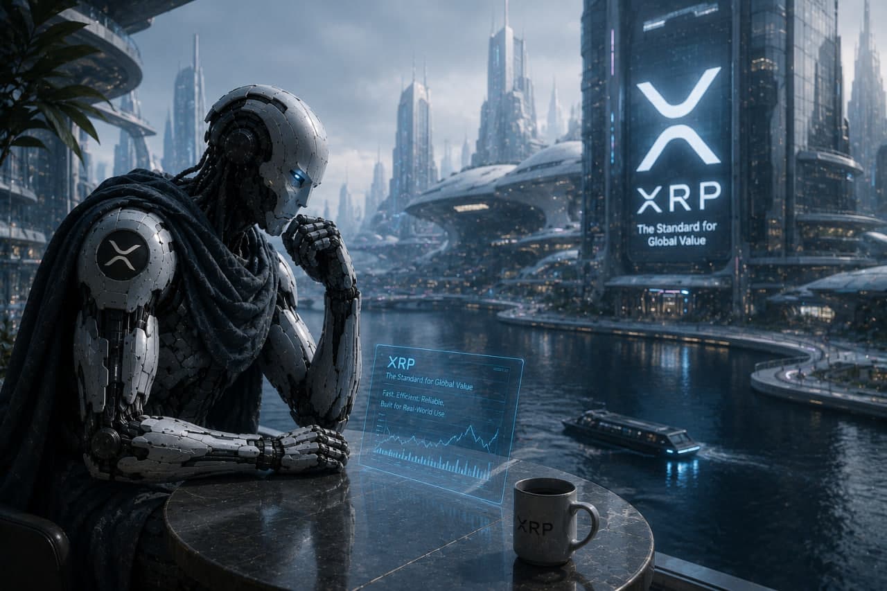 "Claude AI Fable 5 says XRP gonna moon by 2026. 🚀💸 Just waiting for NFT whales to buy my Lambo! 💀🔥"