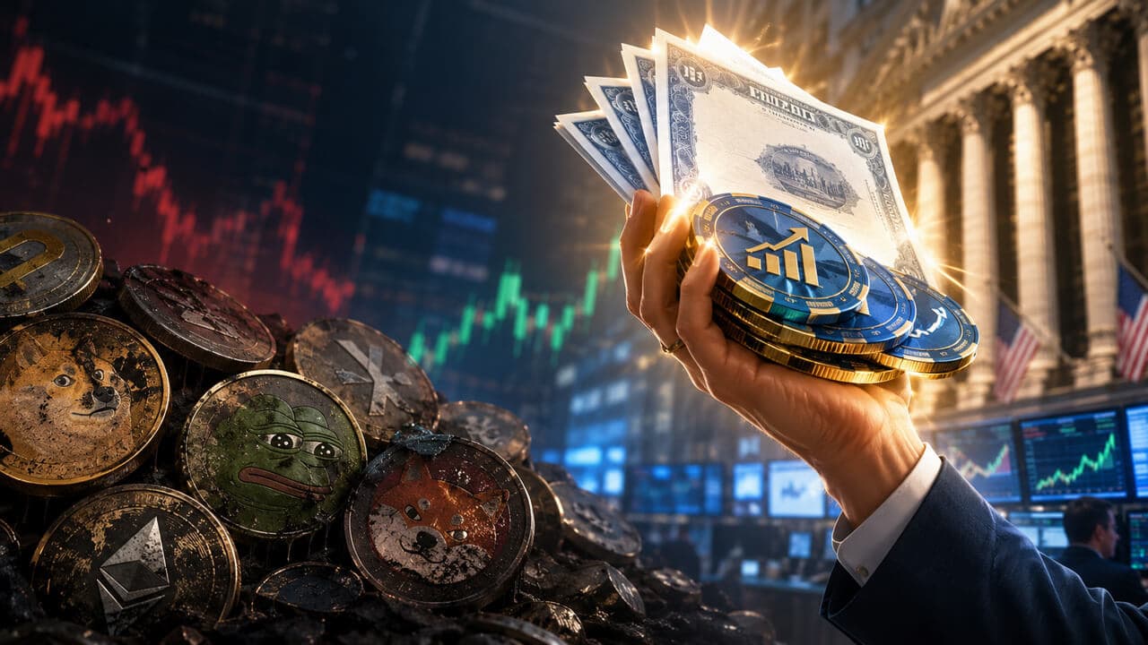 When crypto crashes but stocks say, "bet." 💸📈 #HODL or #FOMO? 🤑🚀