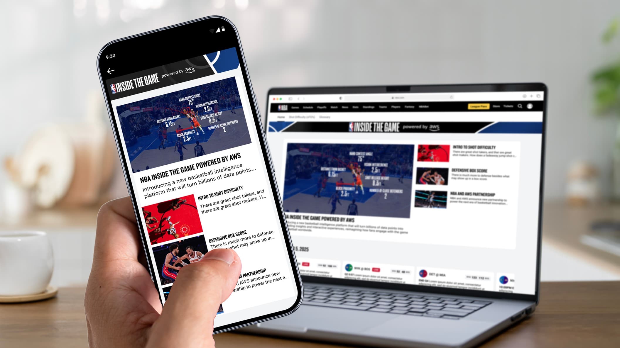 "When the NBA teams up with AWS to make us feel like we’re courtside, no cap! 🏀🤖🔥 #FanGoals"