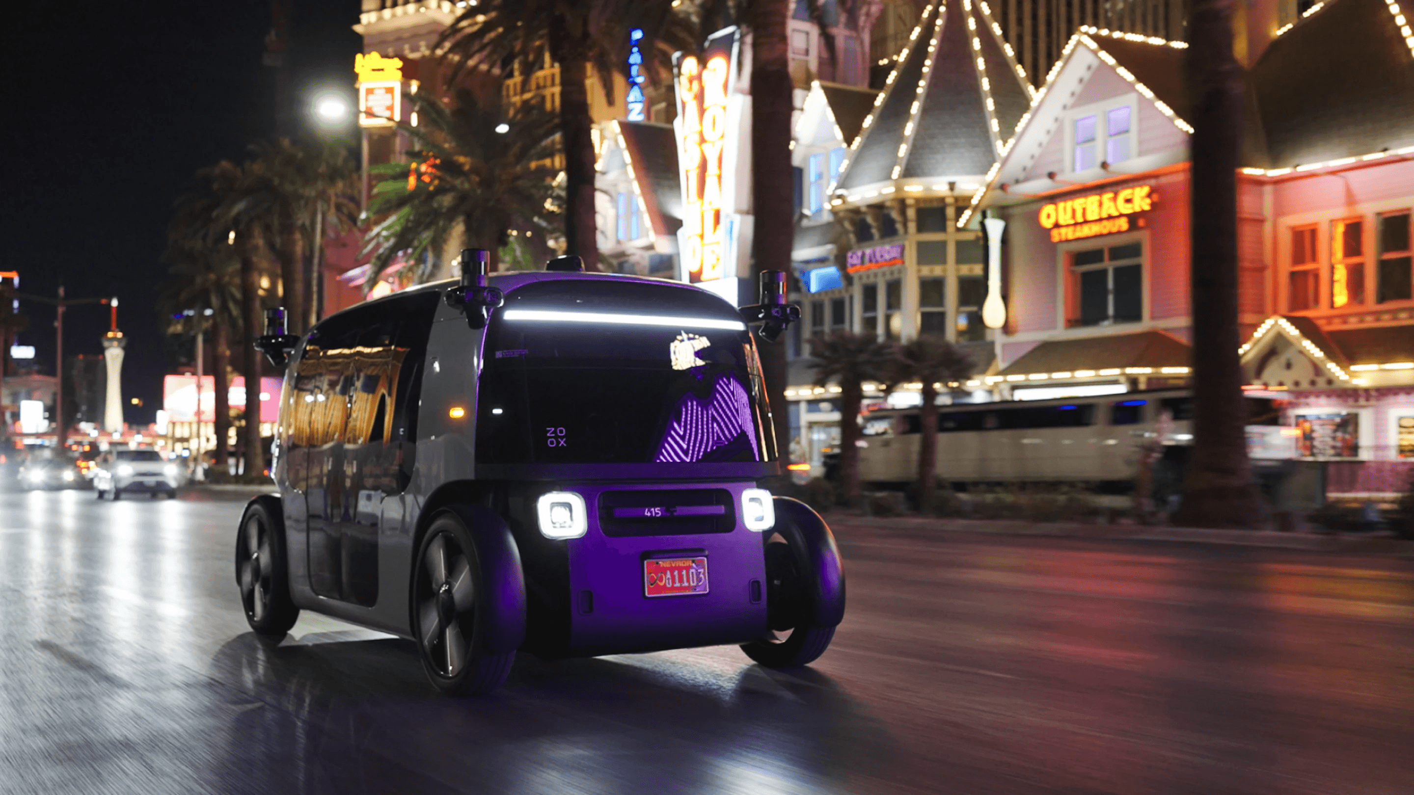 "Amazon dropping free robotaxi rides in Vegas? 🤑💀 Brb, getting my self-driving UberBux! 🚀🐢 #TechFlex"