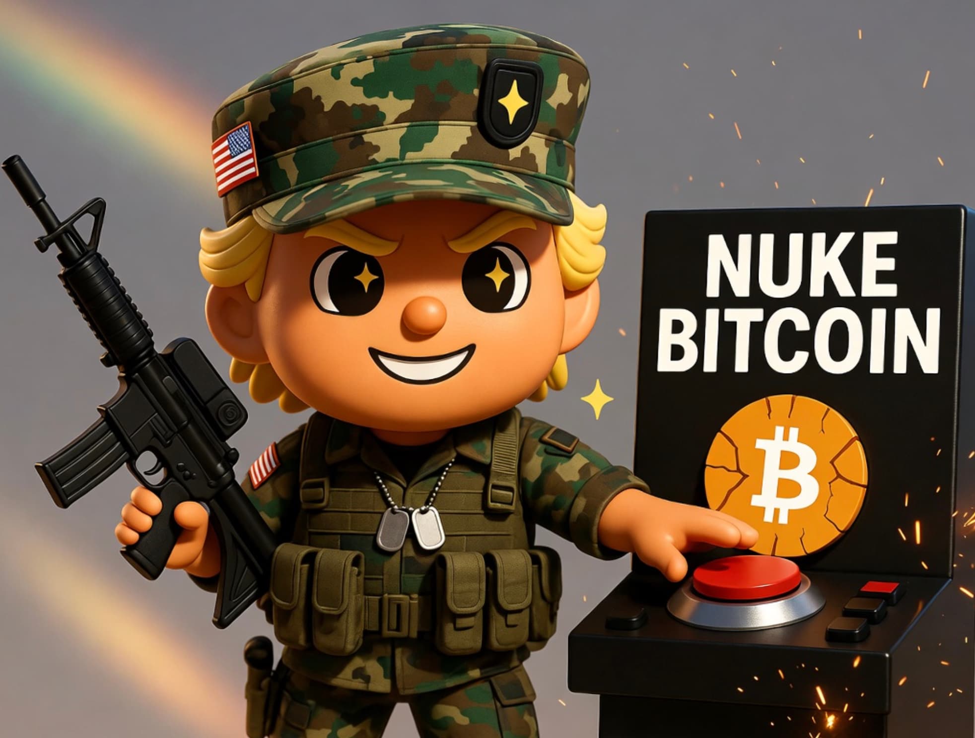 ๐จ Bitcoin's down & so is Trumpโs optimism: โWeโre all gonna โ๏ธ die 2night!โ ๐๐ธ #cryptoCrash #yikes