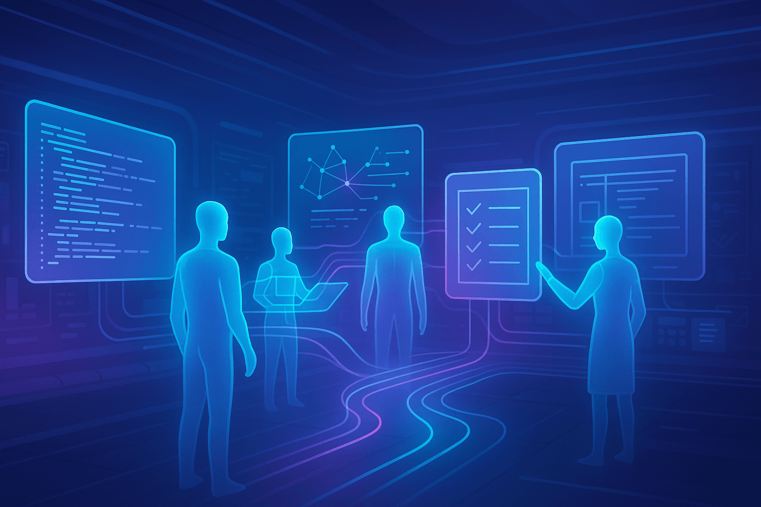 "Agile’s not dead, it's vibin' with AI squads! 🧑🤝🧑💻🚀 #TechFlex #CodeNinjaz"