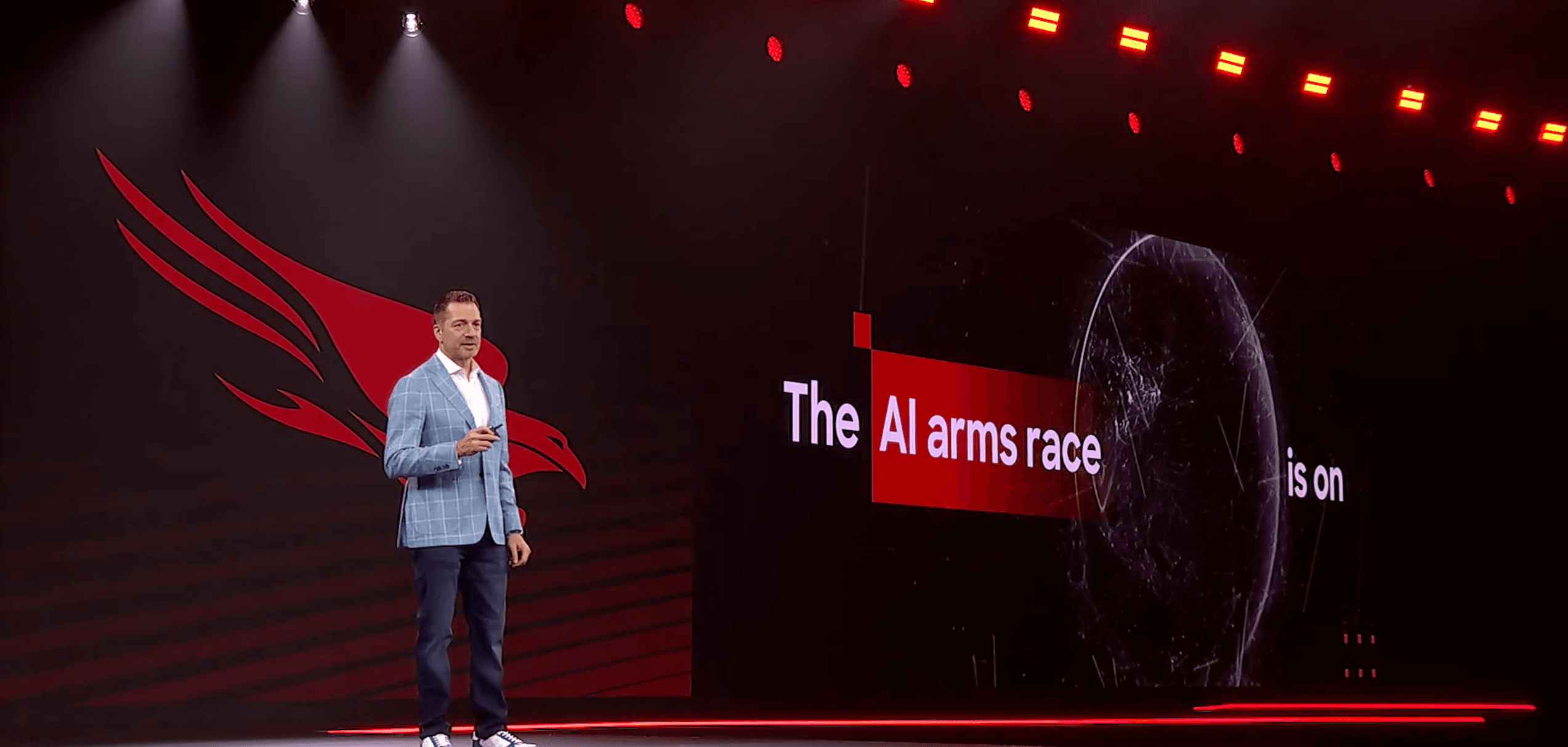 "🔐When your CEO drops AI bombs at Fal.con: ‘We’re about to be the GOAT of cybersecurity’ 💀🔥 #CrowdStrike"