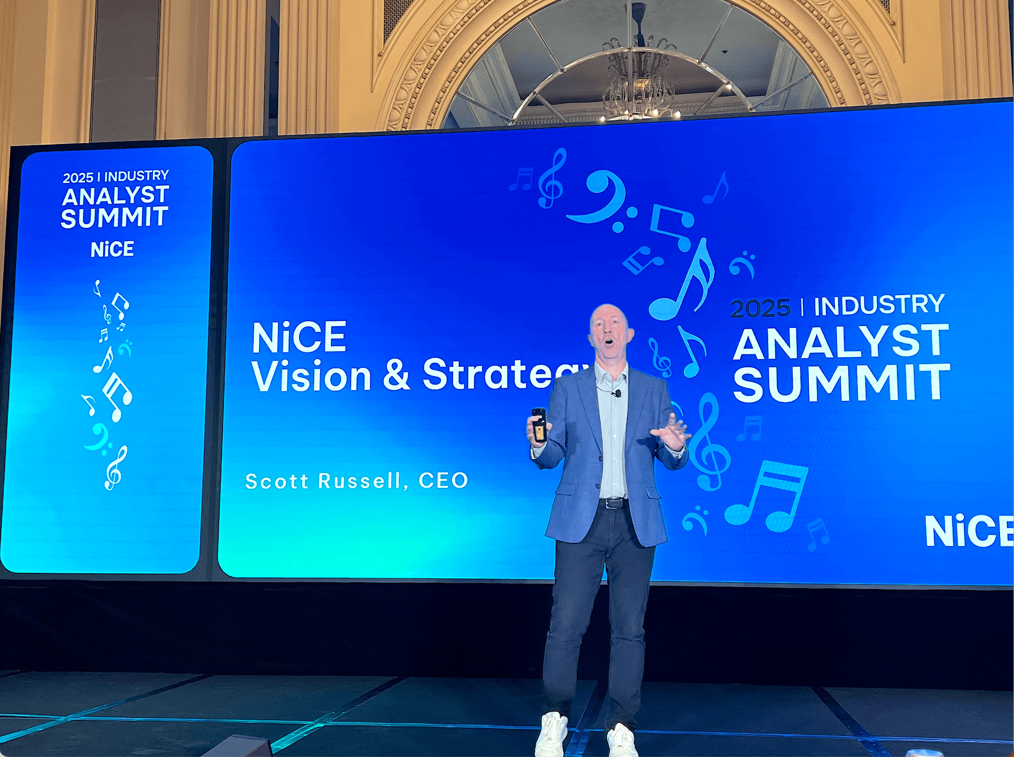 “Scott Russell dropped the frankenstein of keynotes @ Analyst Summit 💀🔥 Speedrun on VOICE tech = no cap, based insights!” 🚀