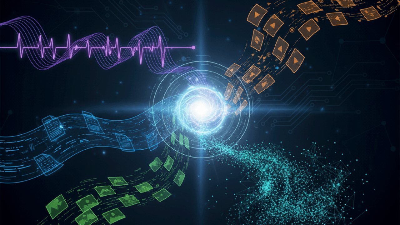 "New dataset drops like itโs hot ๐ฅ 17x AI gains! Connecting docs, audio & video like a tech wizard! ๐งโโ๏ธ๐พ #DataDrip"