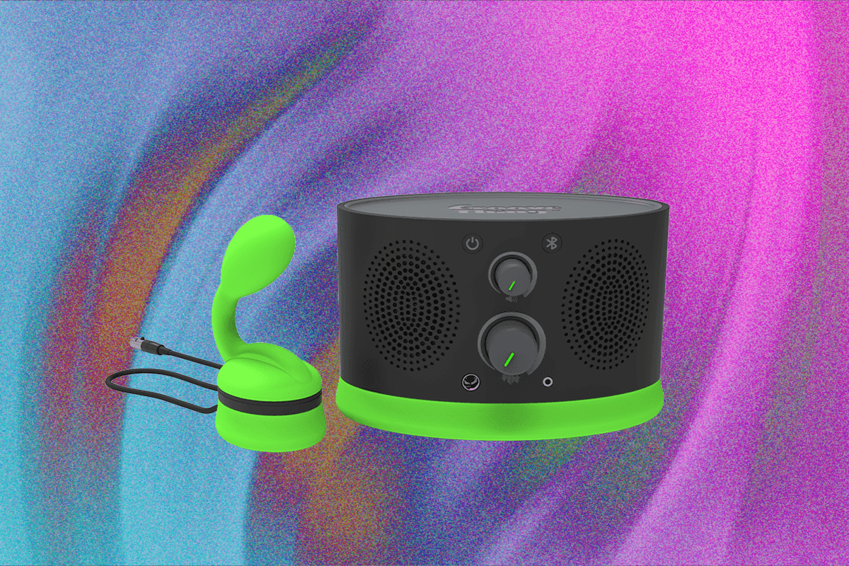 "The Groove Thing: For when you wanna vibe & ride ๐ค๐ฅ Bluetooth speaker + vibrator = mood lit ๐ฅ๐"