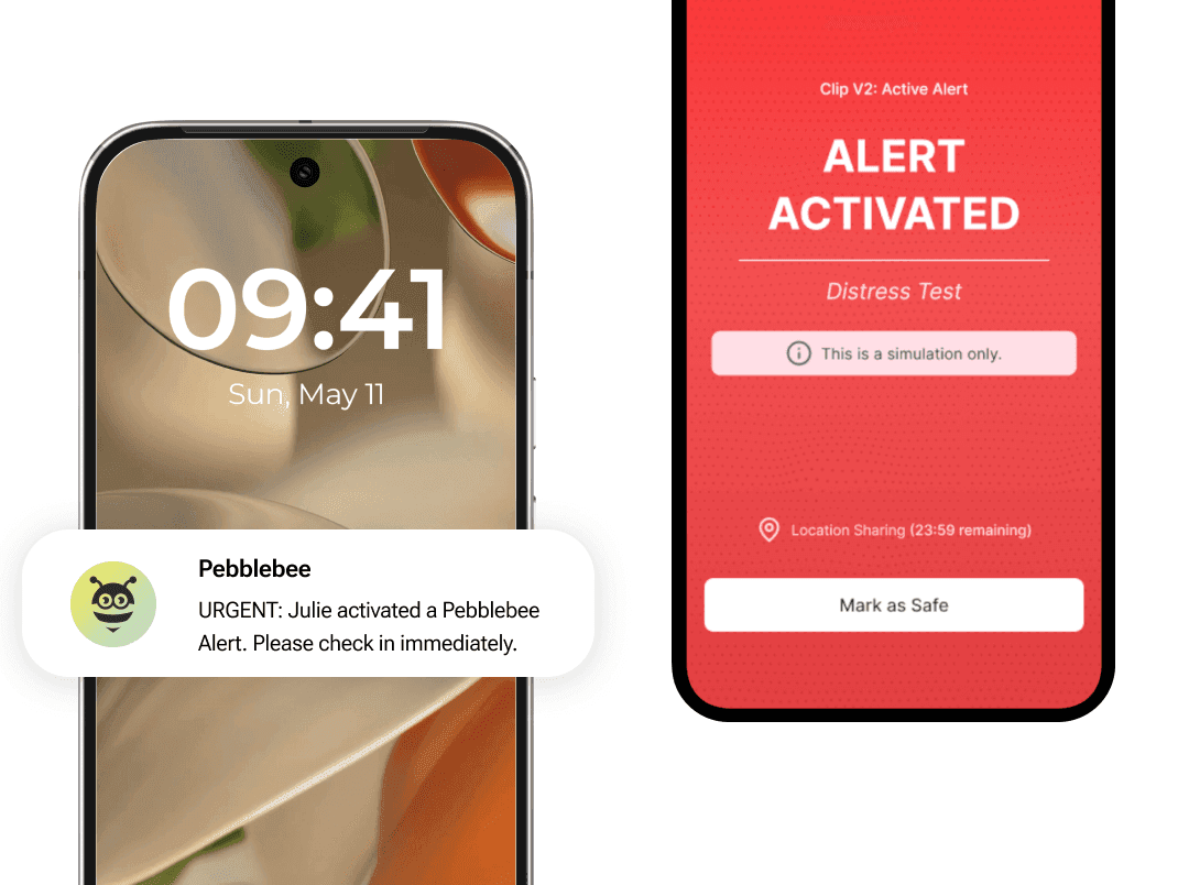 "Pebblebee said, 'Personal safety? Bet!' π¨ Now it's on a mission like it's in a horror movie ππ± #StayAlive"