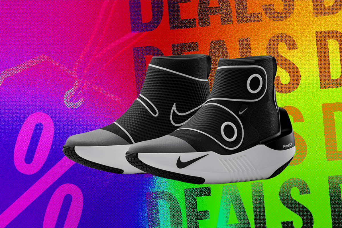 🏃♂️💰 When your wallet says "no" but the Nike x Hyperice Hyperboot says "yasss!" 😂🔥 #200Off #TreatYoSelf