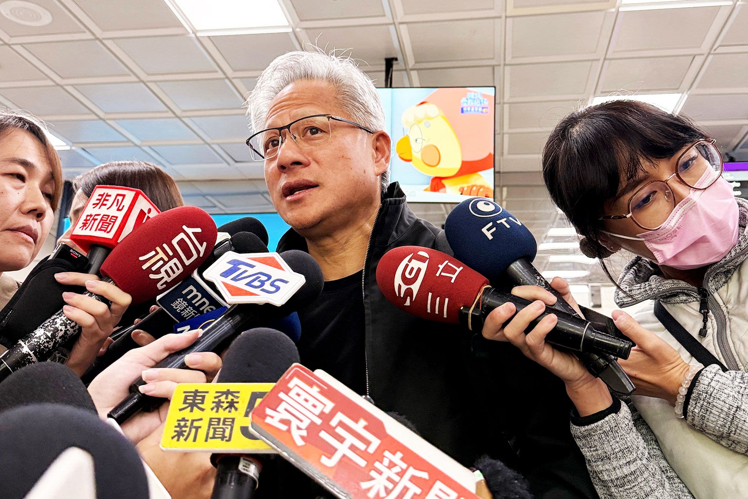 "Nvidia CEO: AI bubble? Nah, just a vibe check! ๐๐ธ Investors: *bruh* that's some serious cope. ๐๐ฅ"